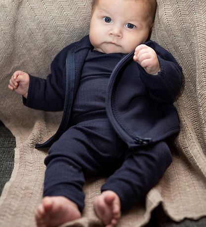 Smallstuff Cardigan - Ull - Dökkblátt