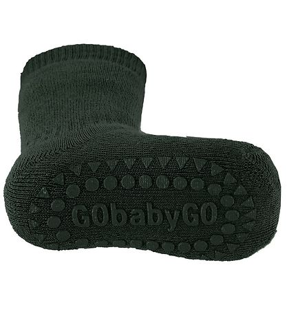 GoBabyGo Socks - Non-Slip - Front Green