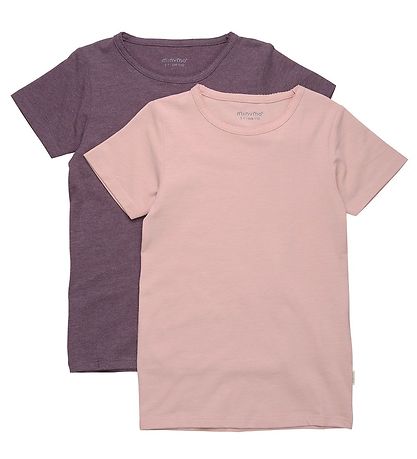 Minymo T-Shirt - 2er-Pack - Misty Rose