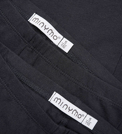 Minymo Leggings - 2er-Pack - Anthracite Black