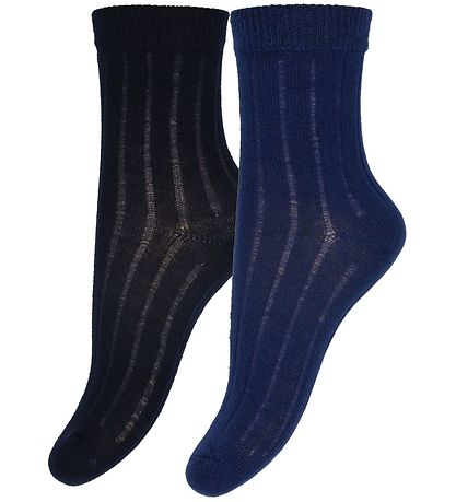 Minymo Socken - 2er-Pack - Total Eclipse