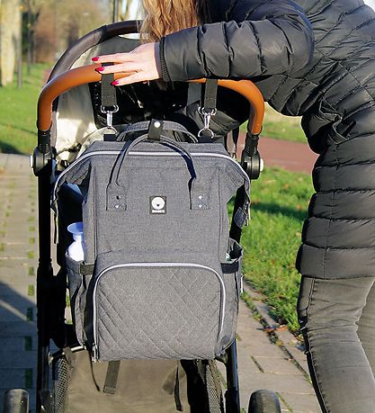 Dooky Changing Bag Backpack - Large - Grey Melange