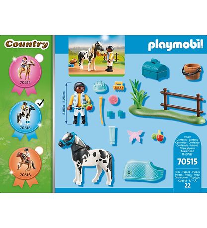 Playmobil Country - Collection pony "Lewitzer" - 70515 - 22 Part