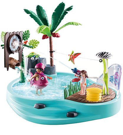Playmobil Family Fun - Fun Pool With water gun - 70610 - 65 Set