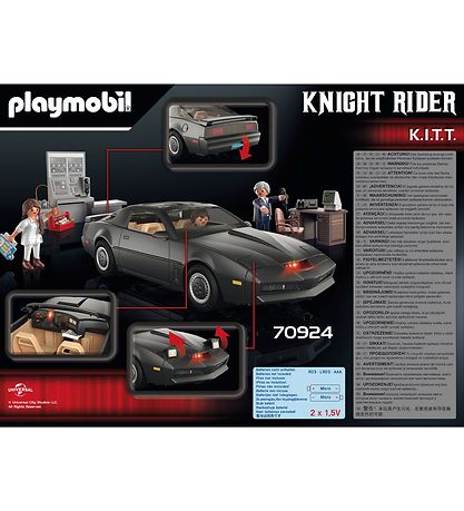 Playmobil Knight Rider - K.I.T.T. - Svart - 70924 - 53 Delar