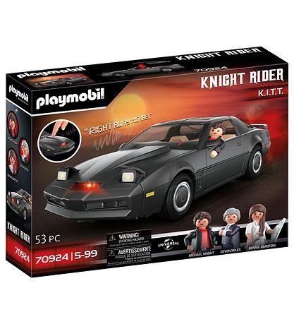 Playmobil Knight Rider - K.I.T.T. - Svart - 70924 - 53 Delar
