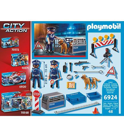 Playmobil City Action - Straßensperre der Polizei - 6924 - 48 Te