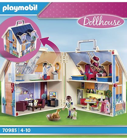 Playmobil Dollhouse - Mein Tag-mit-Puppenhaus - 70985 - 64 Teile