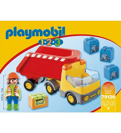 Playmobil 1.2.3 - Truck - 70126 - 7 Parts