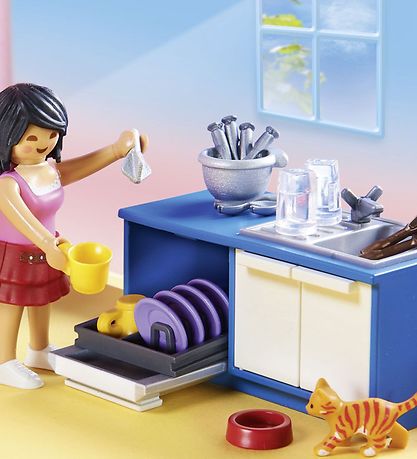 Playmobil Dollhouse - Family Kitchen - 70206 - 129 Parts