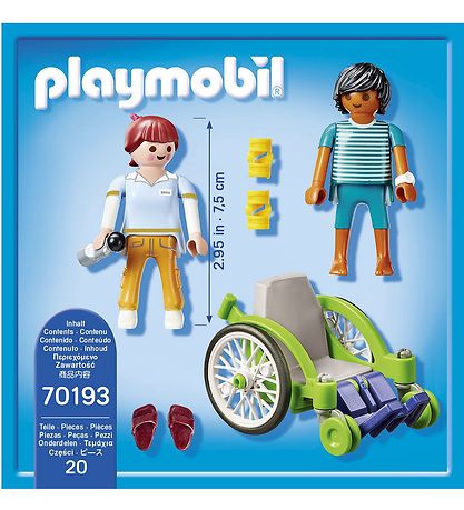 Playmobil City Life - Patient im Rollstuhl - 70193 - 20 Teile