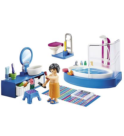 Playmobil Dollhouse - Bathroom With Tub - 70211 - 51 Parts