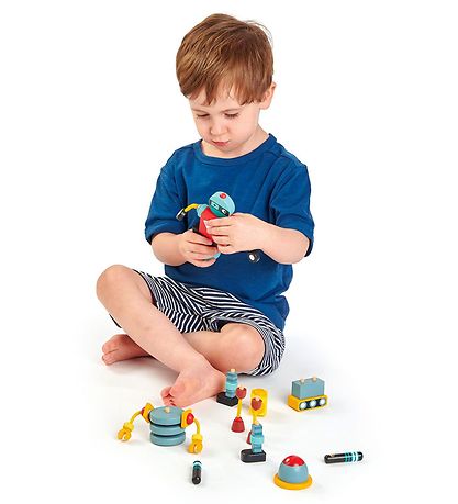 Tender Leaf Wooden Toy - 3 Robots - Expedition To Mars