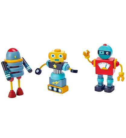 Tender Leaf Wooden Toy - 3 Robots - Expedition To Mars