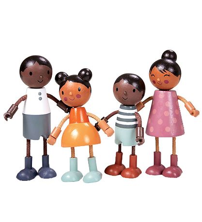 Tender Leaf Wooden Toy - Dollhouse figures - The Humming family 