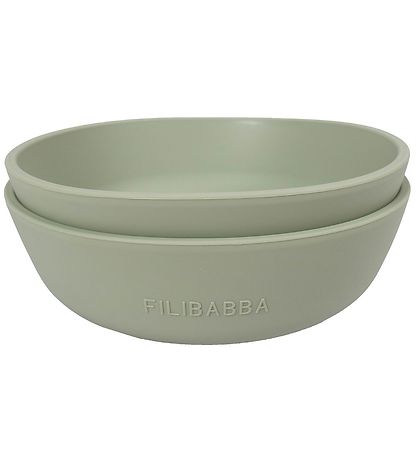 Filibabba Schüssel - Silikon - 2er-Pack - Green