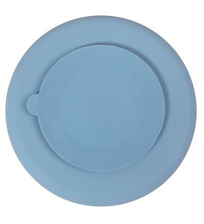 Filibabba Plate - Silicone - Partitioned - Powder Blue