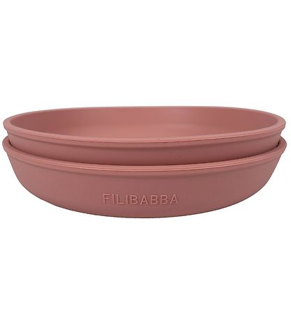 Filibabba Teller - Silikon - 2er-Pack - Rose