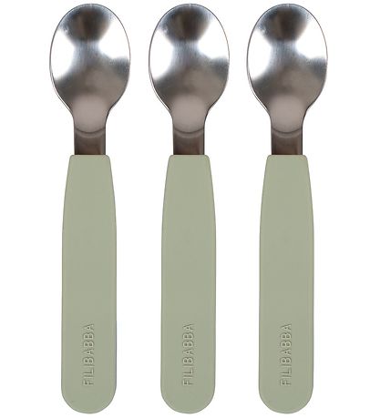Filibabba Silicone Spoons - 3-Pack - Green