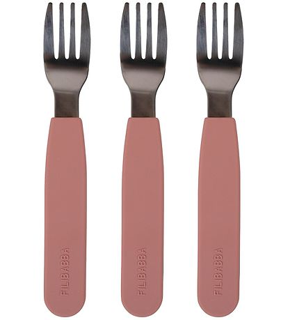 Filibabba Silicone Forks - 3-Pack - Rose