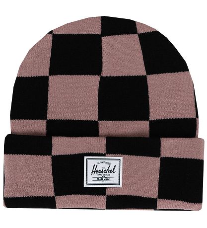 Herschel Beanie - Knitted - Elmer - Black/Ash Rose Check