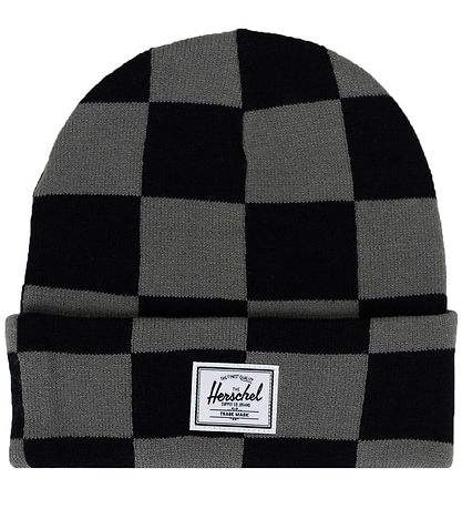 Herschel Beanie - Knitted - Elmer - Black/Gargoyle Check