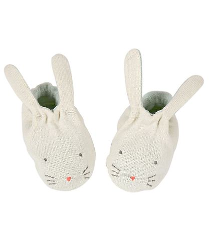 Meri Meri Krabbelschuhe - Neuwertig Bunny Baby Booties