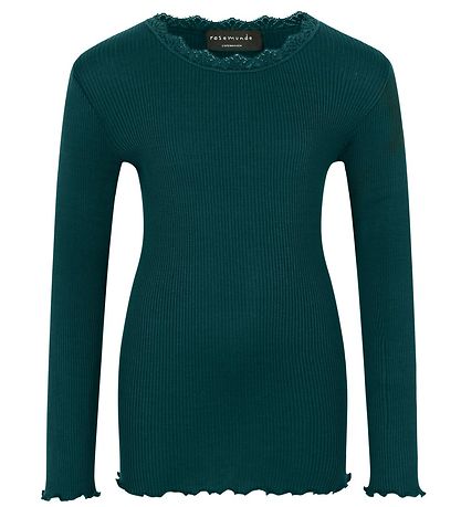 Rosemunde Bluse - Seide/Baumwolle - Deep Sea
