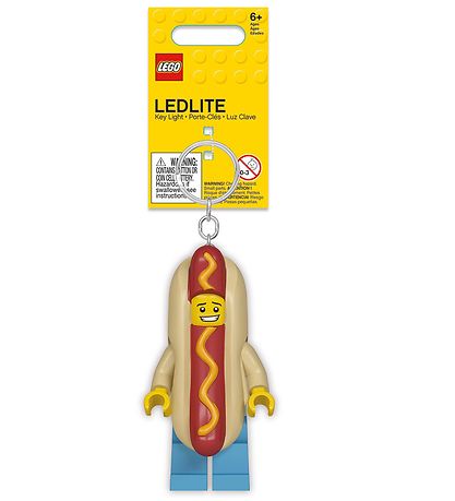 LEGO® Lyklakippa M. Vasaljós - LEGO® Hot Dog mán.