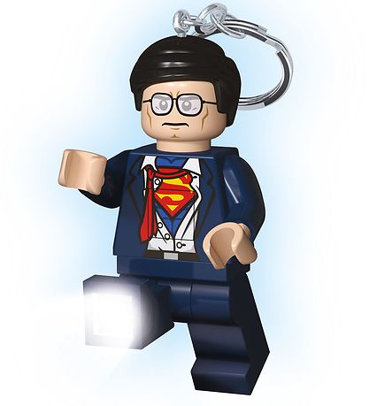 LEGO DC Keychain w. Flashlight LEGO Clark Kent KW GR