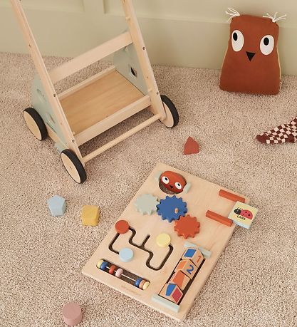 Kids Concept Lauflernwagen - Edvin - Holz/Blau