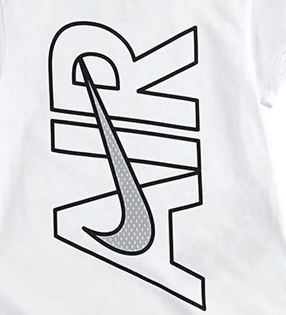 Nike Stuttermabolur - Hvítur M. Lógó