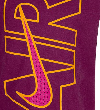 Nike Stuttermabolur - Sangria
