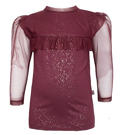 Little Wonders Blouse - Zoe - Burgundy Glitter