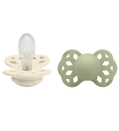 BIBS Infinity Schnuller - 2er-Pack - Gr. 2 - Symmetrisch - Ivory