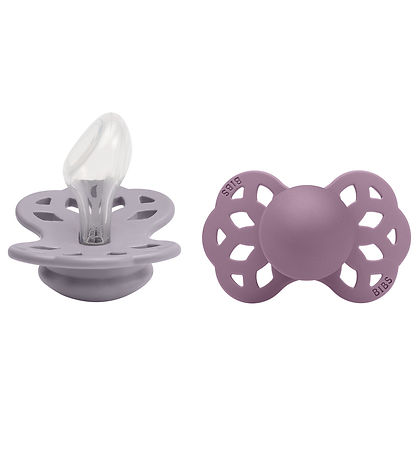BIBS Infinity Schnuller - 2er-Pack - Gr. 2 - Anatomisch - Grey/M