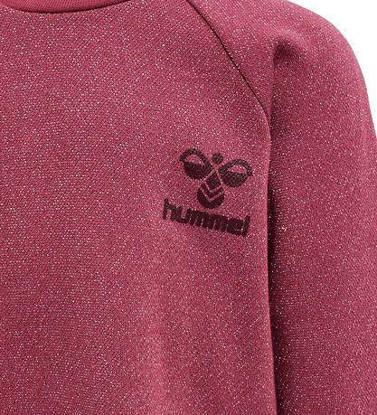 Hummel Kleid - hmlSally - Erdrot m. Goldglitzer