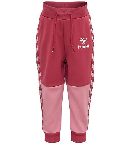 Hummel Trousers - hmlOlek - Earth Red/Pink w. Silver