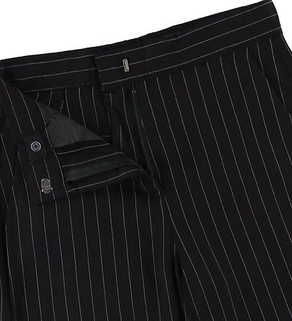 LMTD Byxor - NlfRin - Black/Kantränder