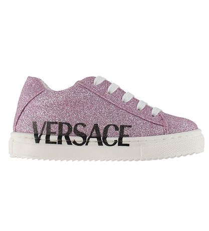 Versace Shoe - Purple w. Glitter/Black