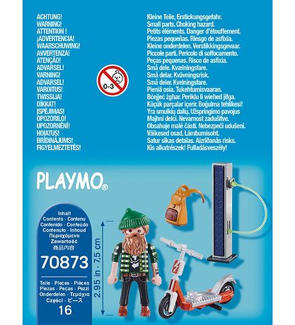 Playmobil SpecialPlus - Hipster Með El-Scooter - 70873 - 16 Part
