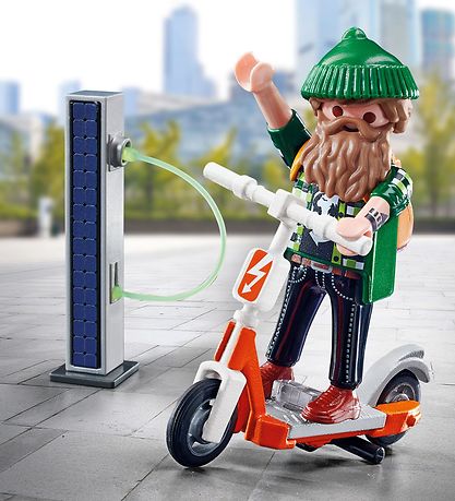 Playmobil SpecialPlus - Hipster Með El-Scooter - 70873 - 16 Part