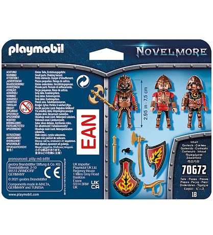 Playmobil Novelmore - 3er-Pack - Burnham Raiders - Teile - 18 Te