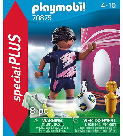 Playmobil SpecialPlus Soccer Player With Goal Wall 70875 8 KW BE