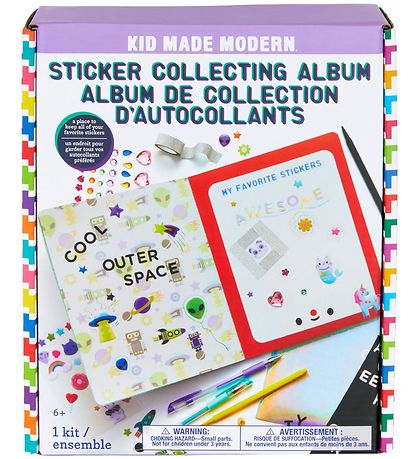 Créatif Set Kid Made Modern - Album de collection d'autocollants