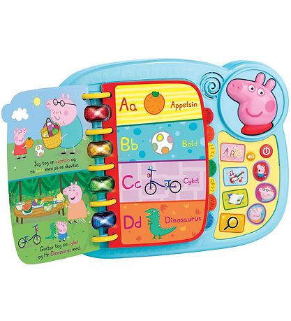 Vtech Book w. Sound - Danish - Peppa Pig Learning & Discovery Bo