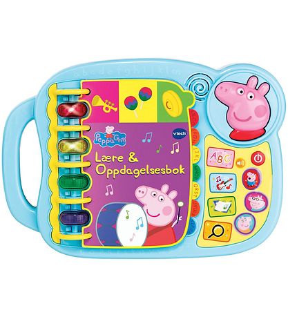 Vtech Book w. Sound - Danish - Peppa Pig Learning & Discovery Bo