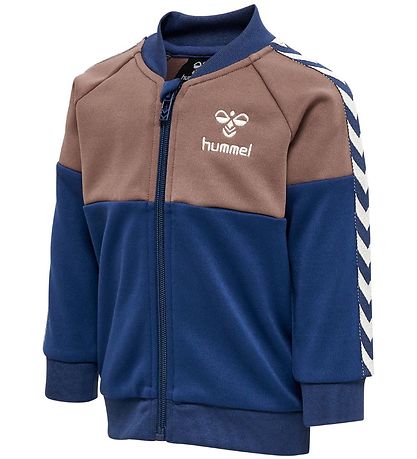 Hummel Cardigan - hmlOlek - Sargasso Sea w. Brown