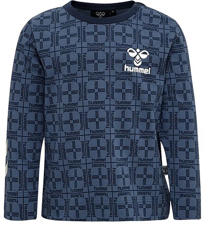 Hummel Blússa - hmlAthugaðu Stuttermabolur L/s - Blue Horizon