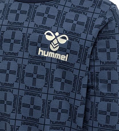 Hummel Blouse - hmlCheck T-shirt L/s - Blue Horizon